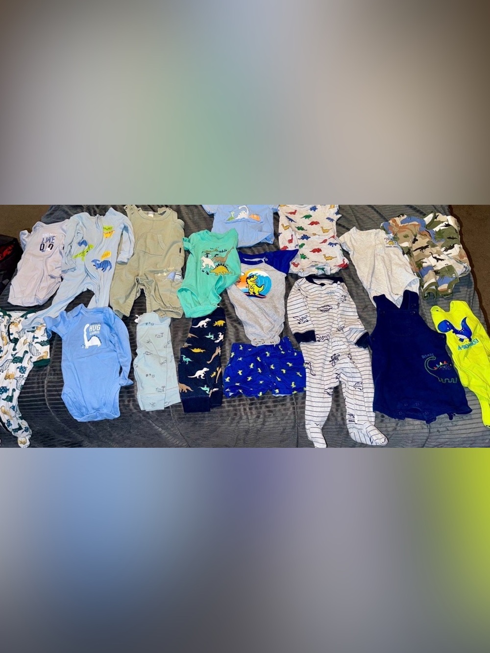 Large bundle/lot (17) of DINOSAUR clothing 6M